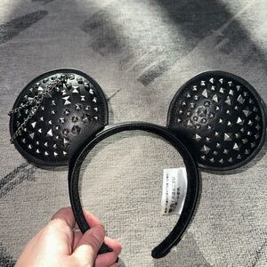 Black Studded Mickey Ears